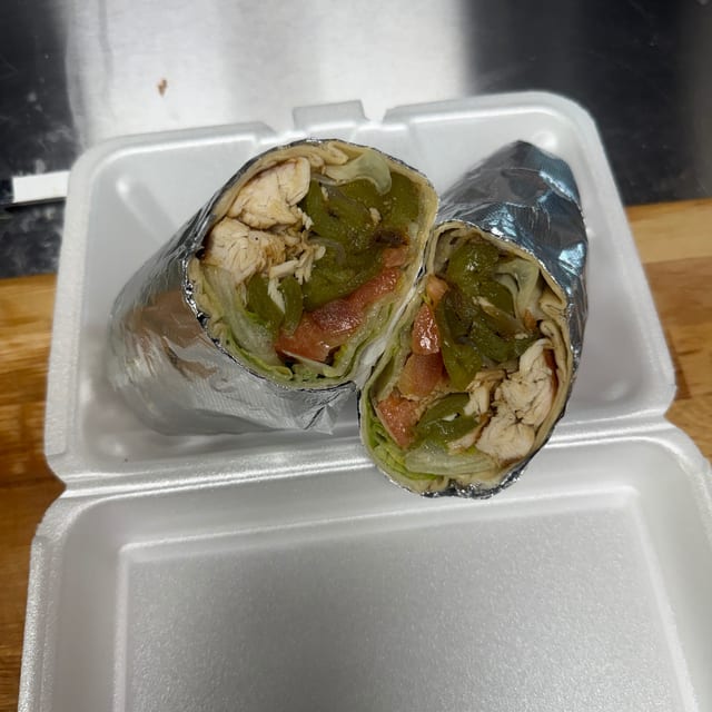 Grilled Kebab Wrap.