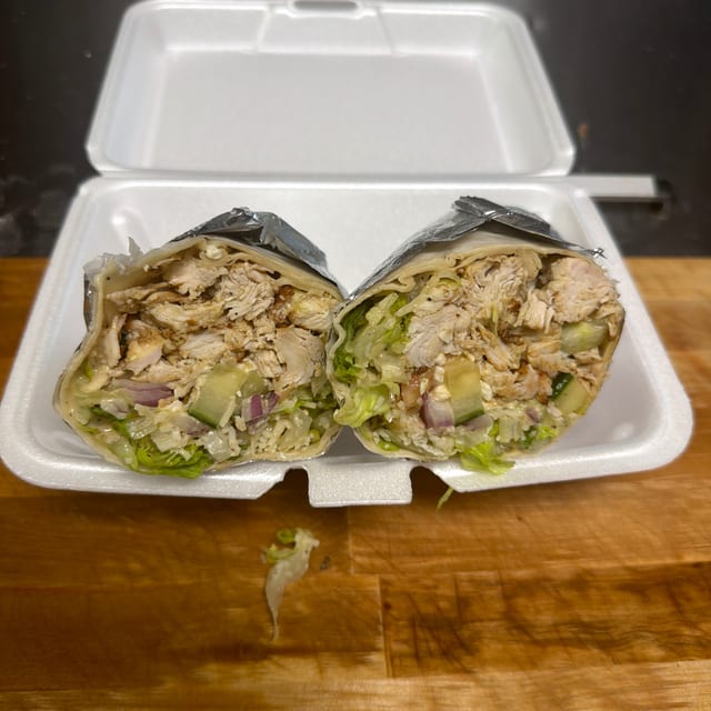 Grilled Chicken Caesar Wrap.