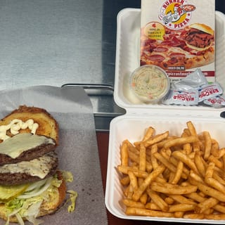Double Cheeseburger Dinner
