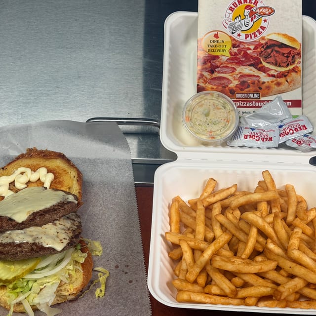 Double Cheeseburger Dinner.