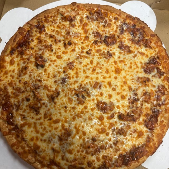 BBQ Chicken Pizza.