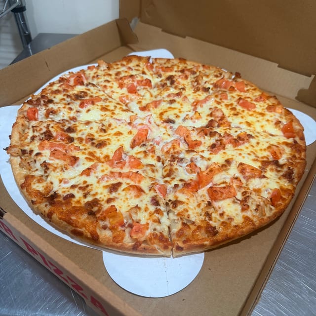 Chicken Ranch Pizza.