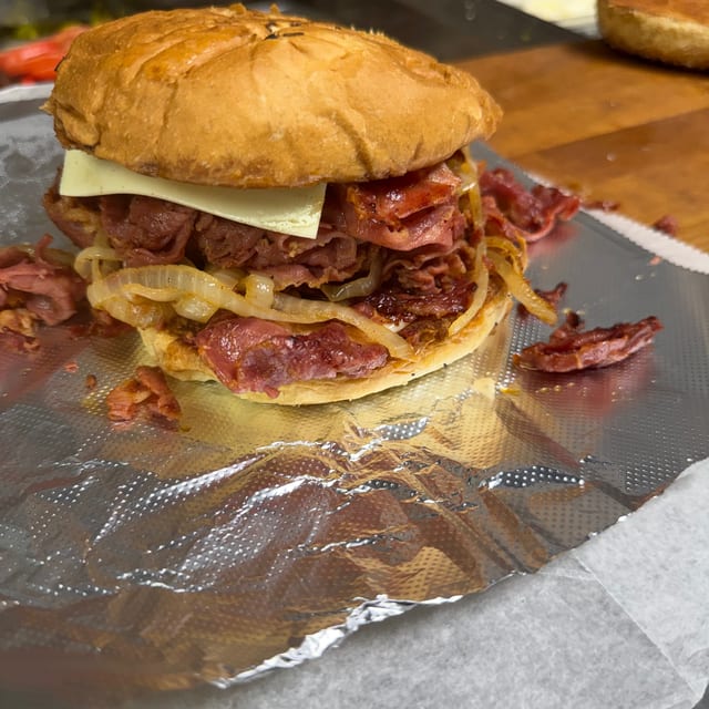 Super Pastrami Sandwich.