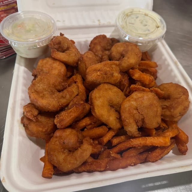 Shrimp & Chips.