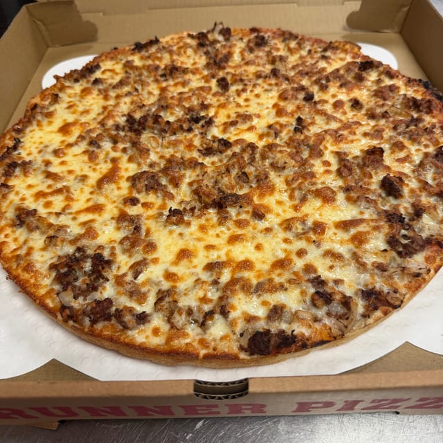Philly Cheesesteak Pizza.