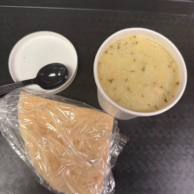 Chicken Lemon Rice Soup.