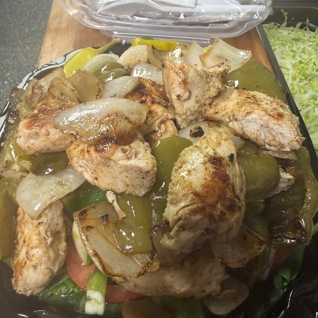 Chicken Kebab Salad.