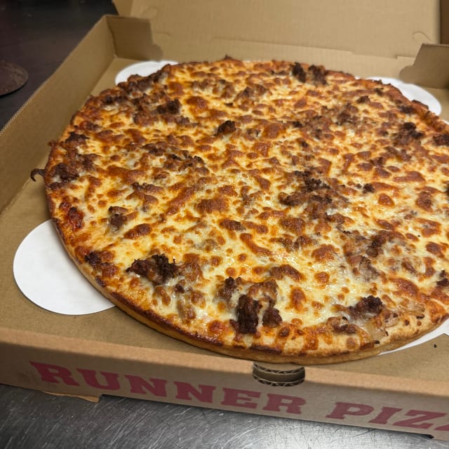 Philly Cheesesteak Pizza.
