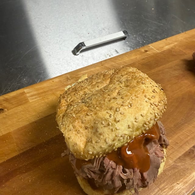 Regular Beef Sandwich.