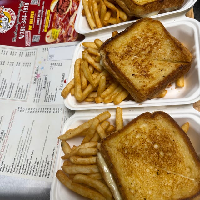 Kids Grilled Cheese with Fries.