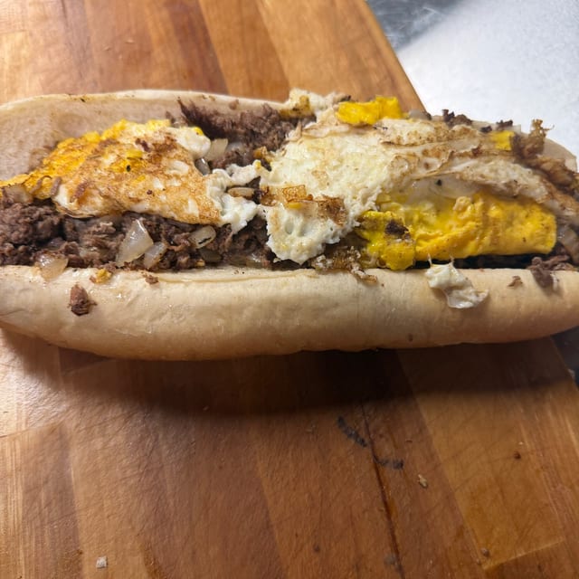 Steak Egg Cheese Sub.